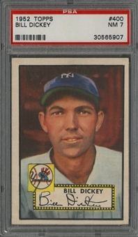 1952 Topps #400 Bill Dickey - PSA NM 7